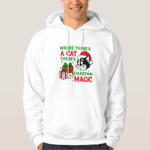 Cozy Christmas Cat Ultimate Gift for Cat Lovers Hoodie