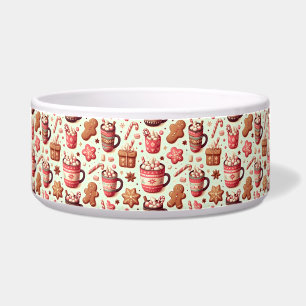 Cozy Christmas Cocoa and Gingerbread Pattern