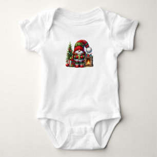 Cozy Christmas Gnome Art – Festive Holiday Baby Bodysuit