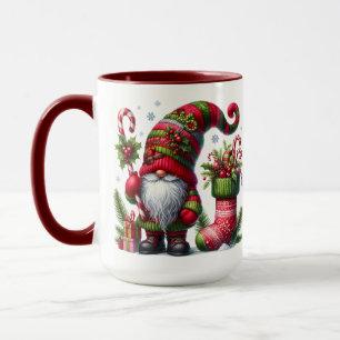 Cozy Christmas Gnome Art – Festive Holiday Mug