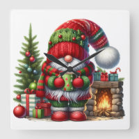 Cozy Christmas Gnome Art – Festive Holiday
