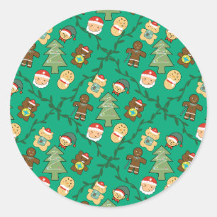 Cozy Christmas Holiday for Laptop & Planner Decor Classic Round Sticker
