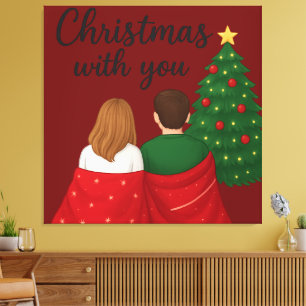 Cozy Christmas Moments Together Canvas Print