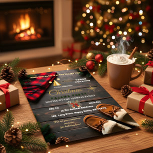 COZY CHRISTMAS PAJAMA JAM INVITATION