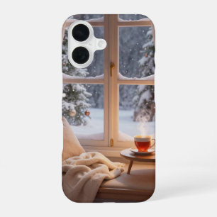Cozy Christmas Window Seat Tea Phone Case