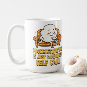 Cozy Cloud Lounge Humor Graphic Coffee Mug