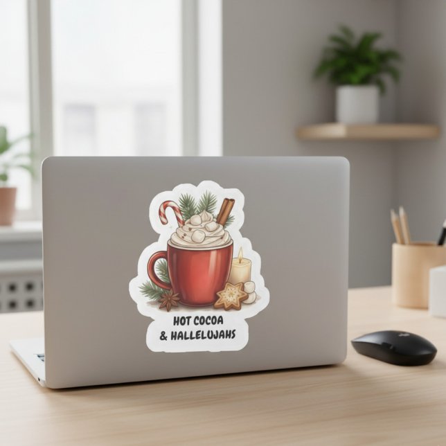 Cozy Cocoa & Hallelujahs Christmas Sticker (Creator Uploaded)