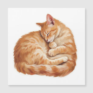 Cozy Companions Collection - Sleeping Cat Magnet