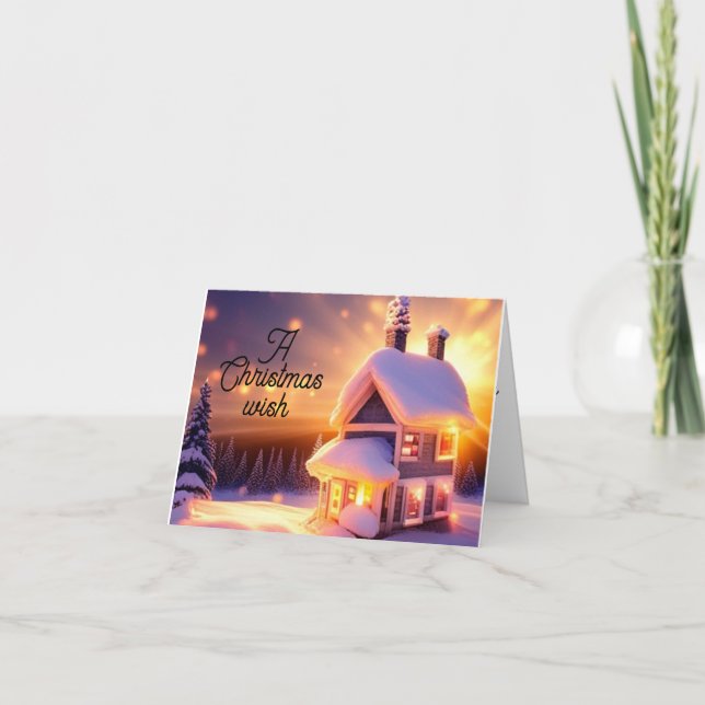 Cozy cotage christmas card (Front)