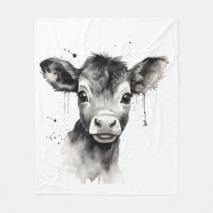 "Cozy Cow" Fleece Blanket - Snuggle Up in Style!