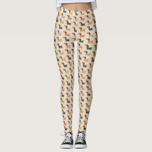 Cozy Dachshund Sweater Pattern Leggings
