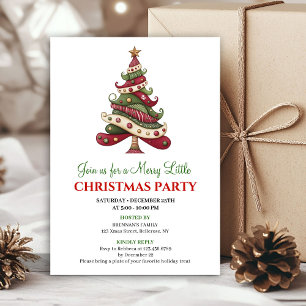 Cozy designer Christmas tree Christmas celebration Invitation