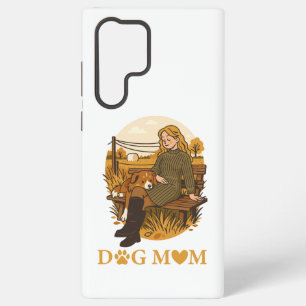 Cozy Dog Mom Bonding Moment With Her Companion Samsung Galaxy Case