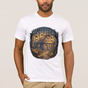 Cozy Enchanted Autumn Forest Cottage T-Shirt