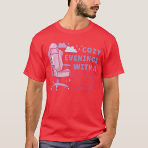Cozy Evenings With a Good Game Cozy Gamer Gaming C T-Shirt