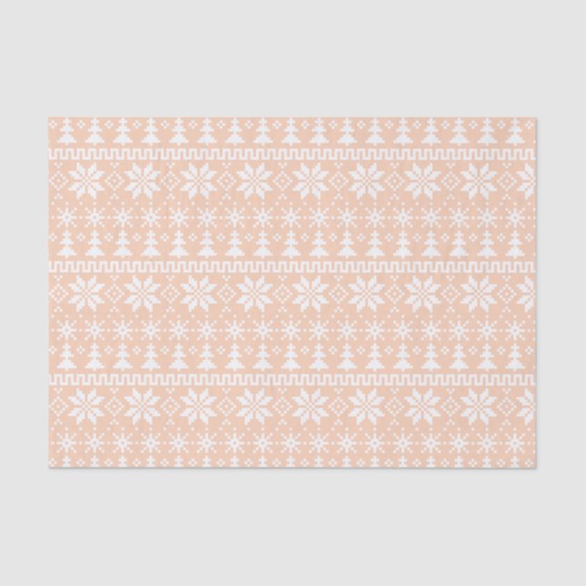 Cozy Fair Isle Tissue Paper (Front)