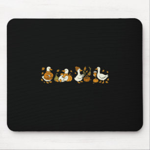Cozy Fall Goose Autumn Silly Goose Fall Vibes Than Mouse Pad