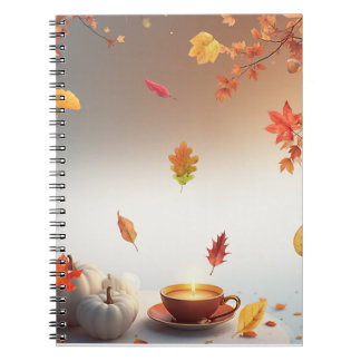 Cozy Fall Mood – Minimal Autumn Coffee Design Notebook