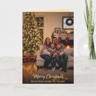 Cozy Family Christmas Greeting Card