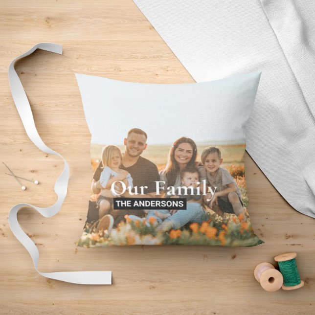 Cozy Family Multi Photo Collage Cushion (Creator Uploaded)