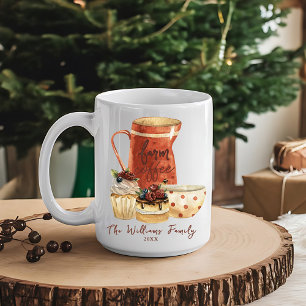 Cozy Farmhouse Rustic Watercolor Holiday Coffee Mug