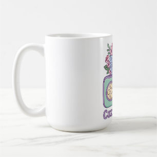 Cozy Gamer, Pastel Aesthetic, Floral Retro 90s Coffee Mug