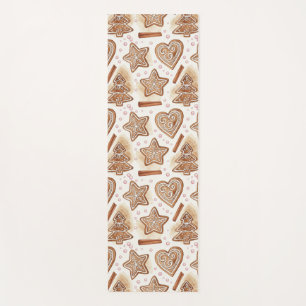 Cozy Gingerbread Cookie Seamless Pattern Yoga Mat