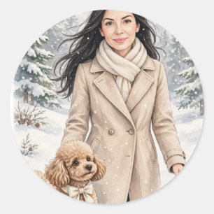 Cozy Girl either Poodle Sticker – Best Friends