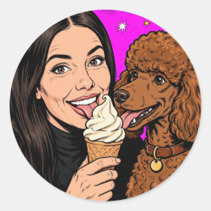 Cozy Girl either Poodle Sticker – Best Friends