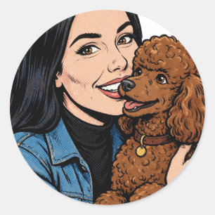 Cozy Girl either Poodle Sticker – Best Friends