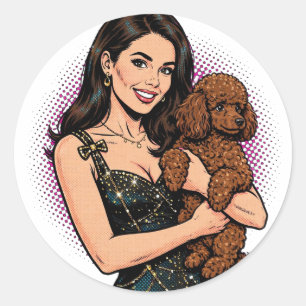Cozy Girl either Poodle Sticker – Best Friends