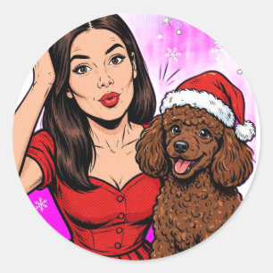Cozy Girl either Poodle Sticker – Best Friends