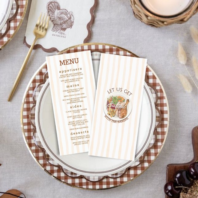 Cozy Harvest Thanksgiving Turkey Fall Dinner  Menu (Creator Uploaded)