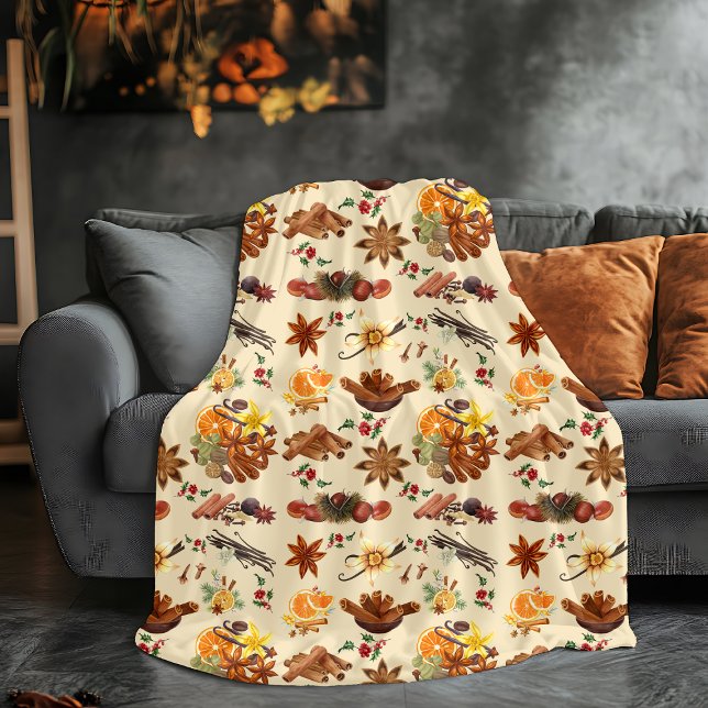 Cozy Holiday Spice Blanket – Cinnamon, Orange  (Creator Uploaded)
