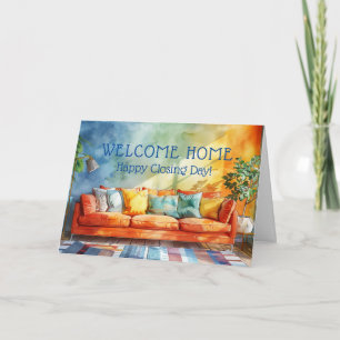 COZY HOME Happy CLOSING Day Real Estate Card