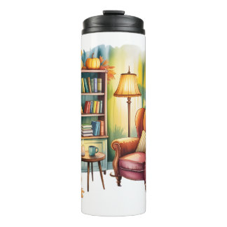 Cozy Home Reading Bouteilles — Framed Wall Thermal Tumbler
