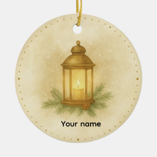 Cozy Lantern Winter Wall Clock – MerryMist Warm Gl Ceramic Tree Decoration