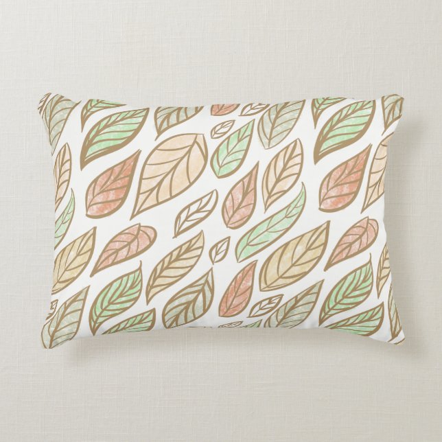 Cozy Leaf Breeze Decorative Cushion (Front)