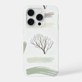 Cozy Minimal Winter Aesthetic Pattern iPhone 15 Pro Case