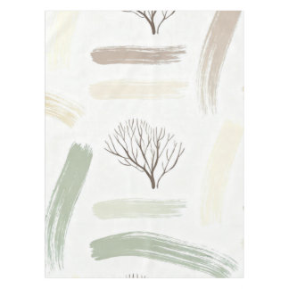 Cozy Minimal Winter Aesthetic Pattern Tablecloth