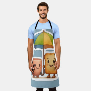 Cozy Morning Duo ☕🍞 Apron