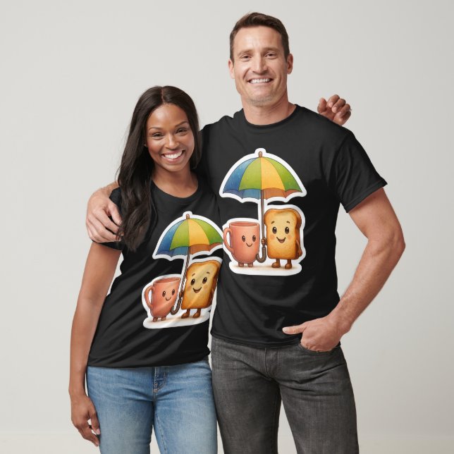 Cozy Morning Duo ☕🍞 T-Shirt (Unisex)