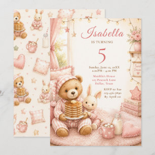 Cozy Pajama Birthday Invitation