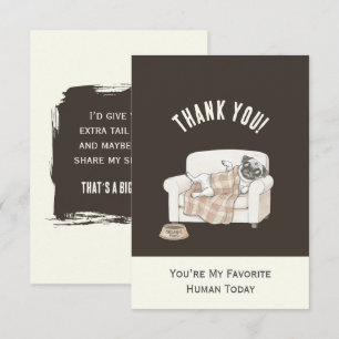 Cozy Paws Thank You Card