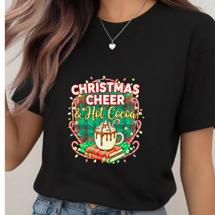 Cozy Plaid Xmas Book Lover Tee