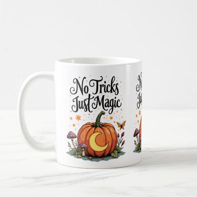 Cozy Pumpkin Moon Magic Coffee Mug (Left)