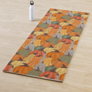 Cozy pumpkins yoga mat