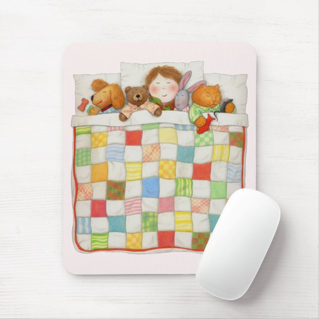COZY QUILT Mousepad - Pink (With Mouse)