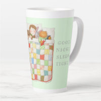 COZY QUILT Tall Cocoa Mug - Green