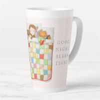 COZY QUILT Tall Cocoa Mug - Pink